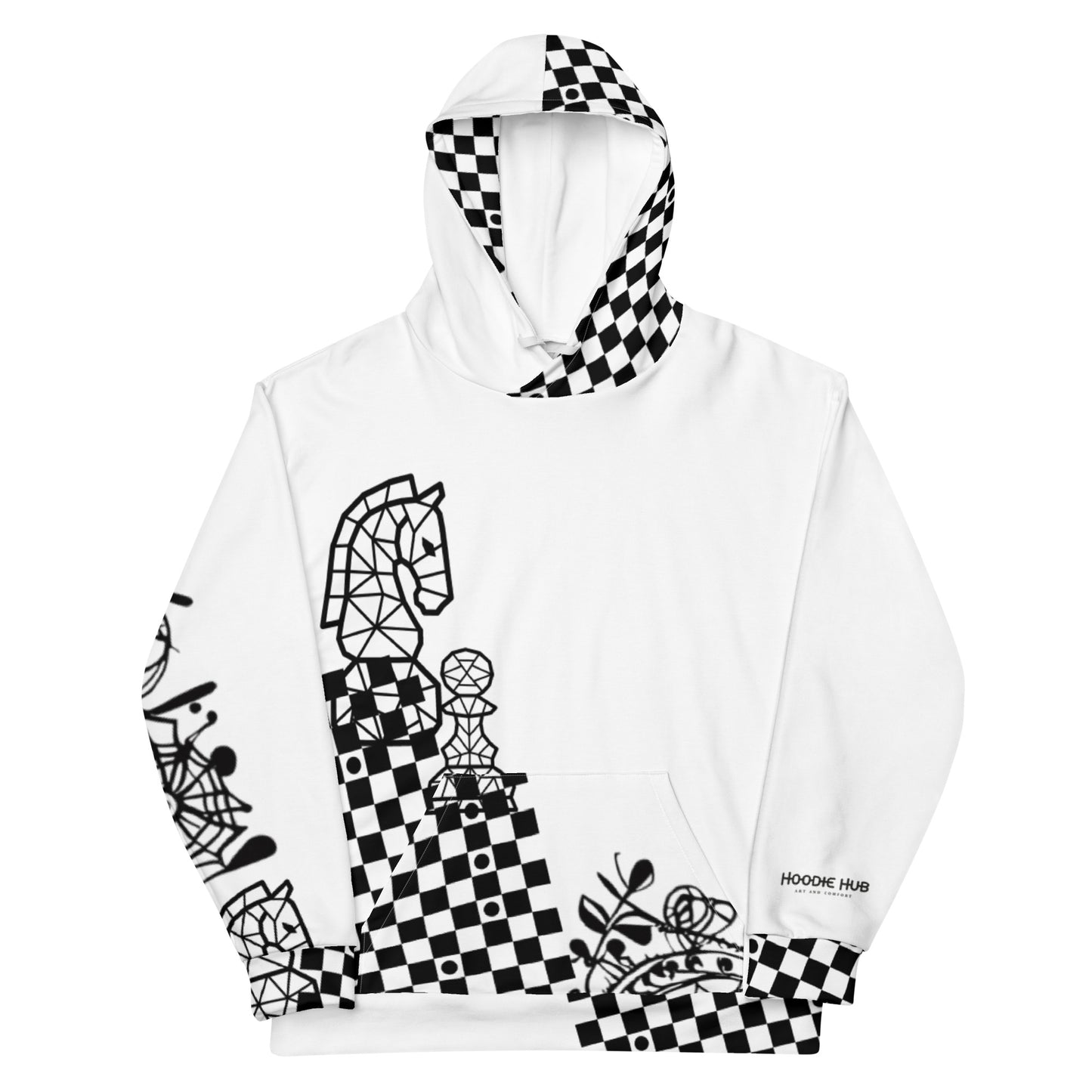 Bright Knight Chess Pullover Hoodie