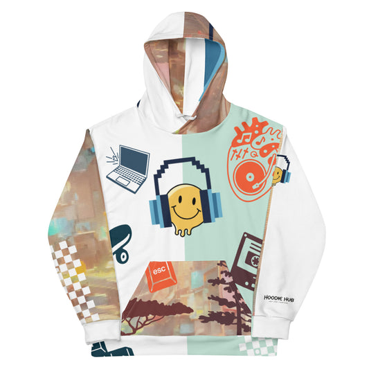 Retro 80ies Pullover Hoodie