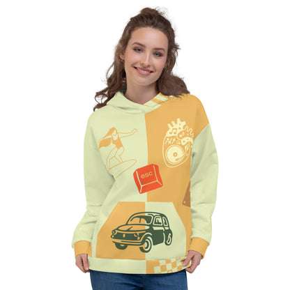 Retro Escape Pullover Hoodie