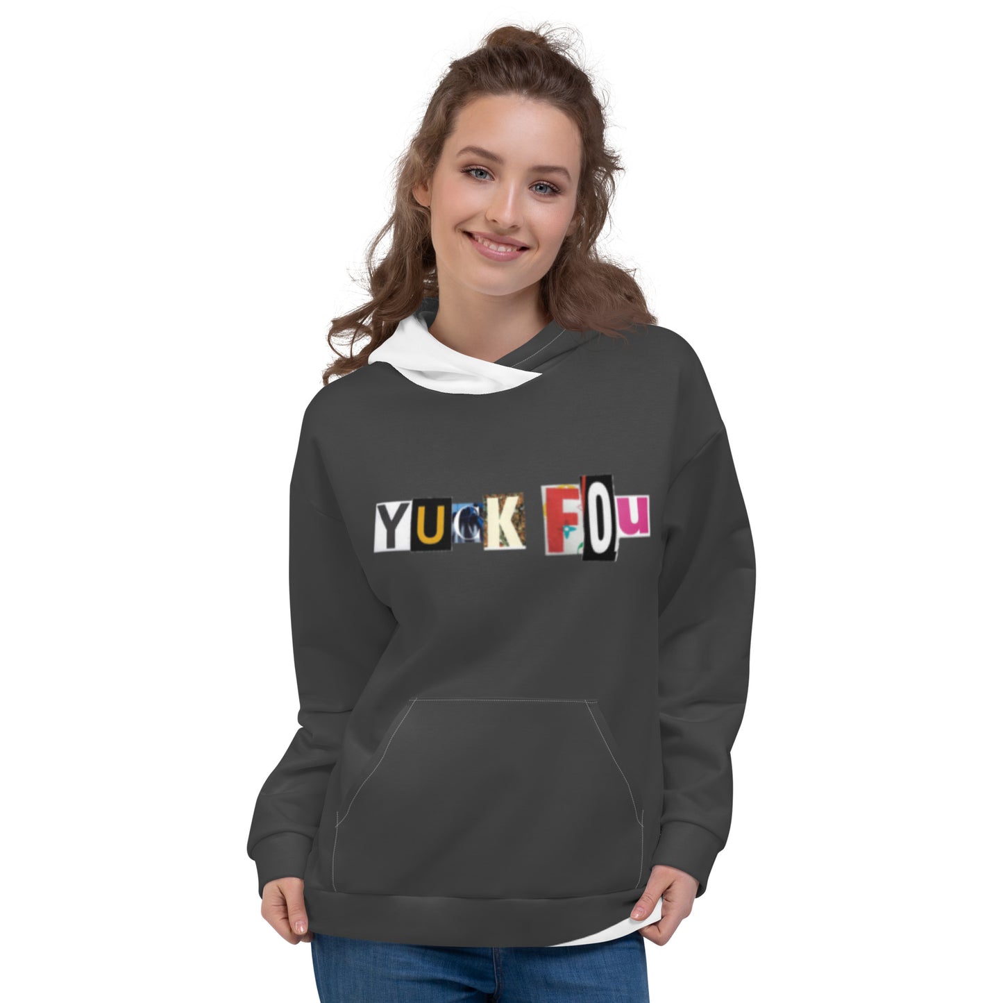 Yuck Fou Dark Gray Pullover Hoodie