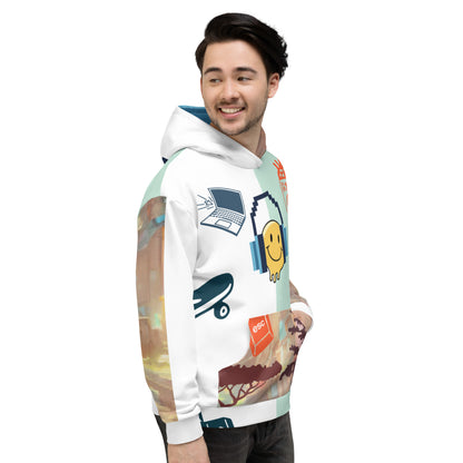 Retro 80ies Pullover Hoodie