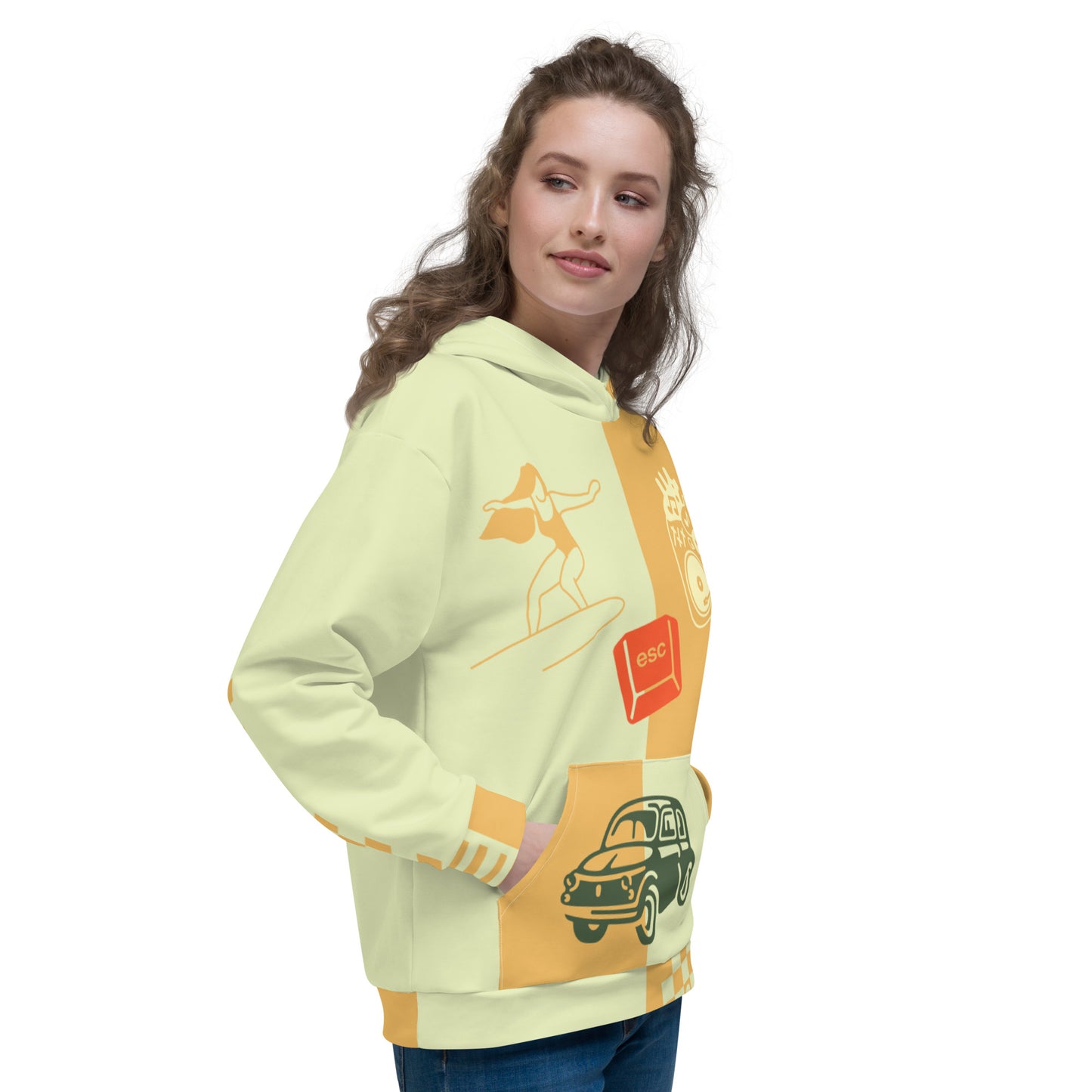 Retro Escape Pullover Hoodie