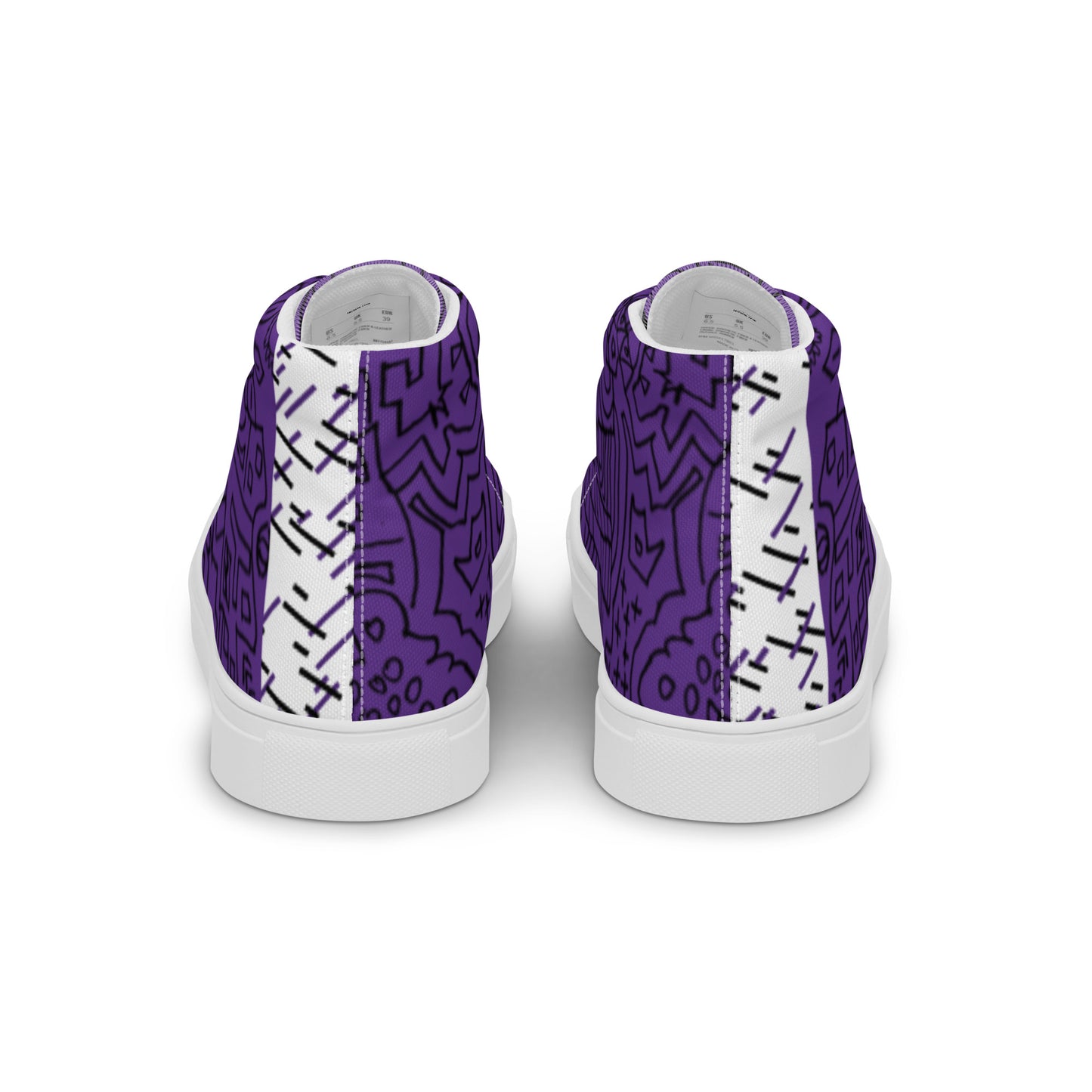 Deep Purple High Canvas Shoes